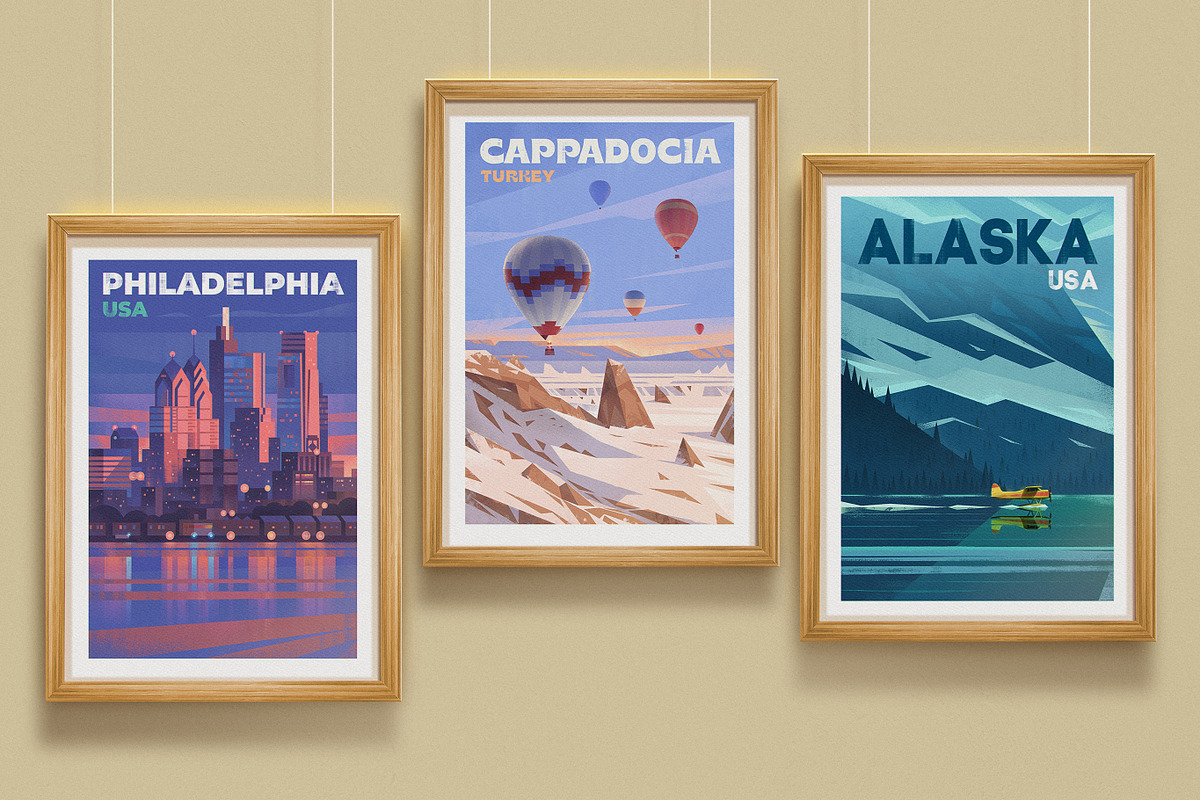 Travel posters. Part 6., an Illustration by Red Monkey (Photo 5 of 13)