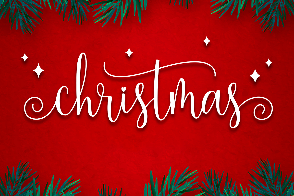 Merry Christmas, a Script Font by Artkenza (Photo 2 of 9)