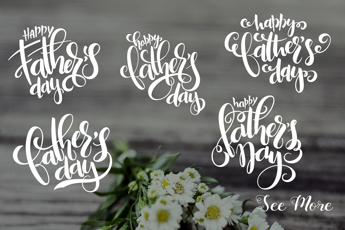 Father's day lettering overlays, an Object Graphic by catary art (Photo 6 of 6)