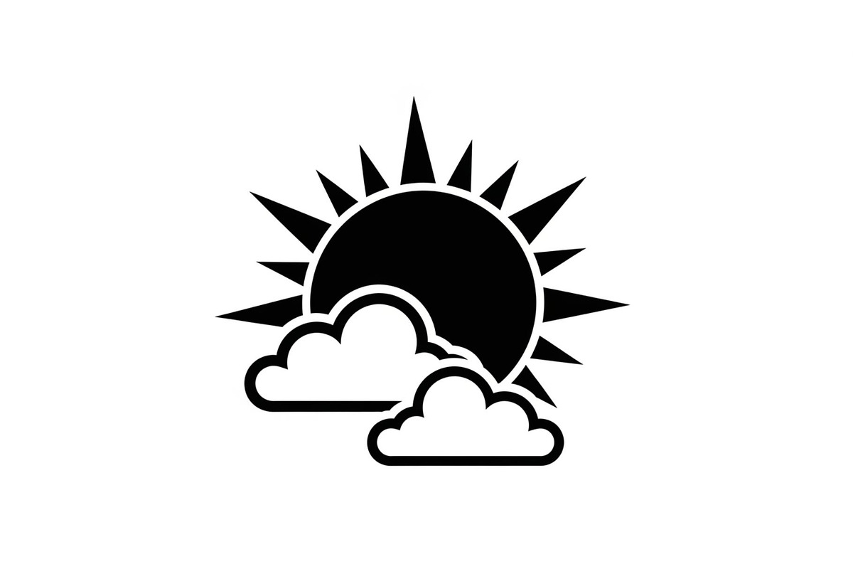 Sun Behind Clouds Silhouette Bundle, an Illustration by Gaye Art (Photo 2 of 31)