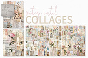 Vintage Pastel Collage Paintings, a Decorative Illustration by rileyBgraphics (Thumbnail 1 of 6)