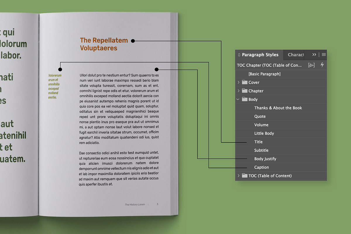 History Book Print Template, a Stationery Template by Meknya (Photo 10 of 14)