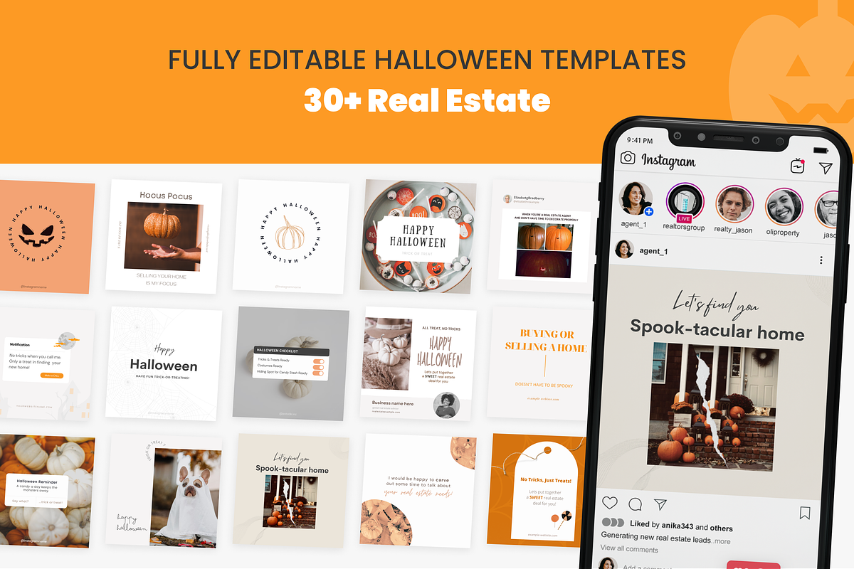 Halloween Real Estate Templates, a Social Media Template by Estatik Designs (Photo 4 of 4)