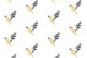 Golden Noel Seamless Pattern, a Pattern Graphic by Roze Prints (Thumbnail 2 of 3)