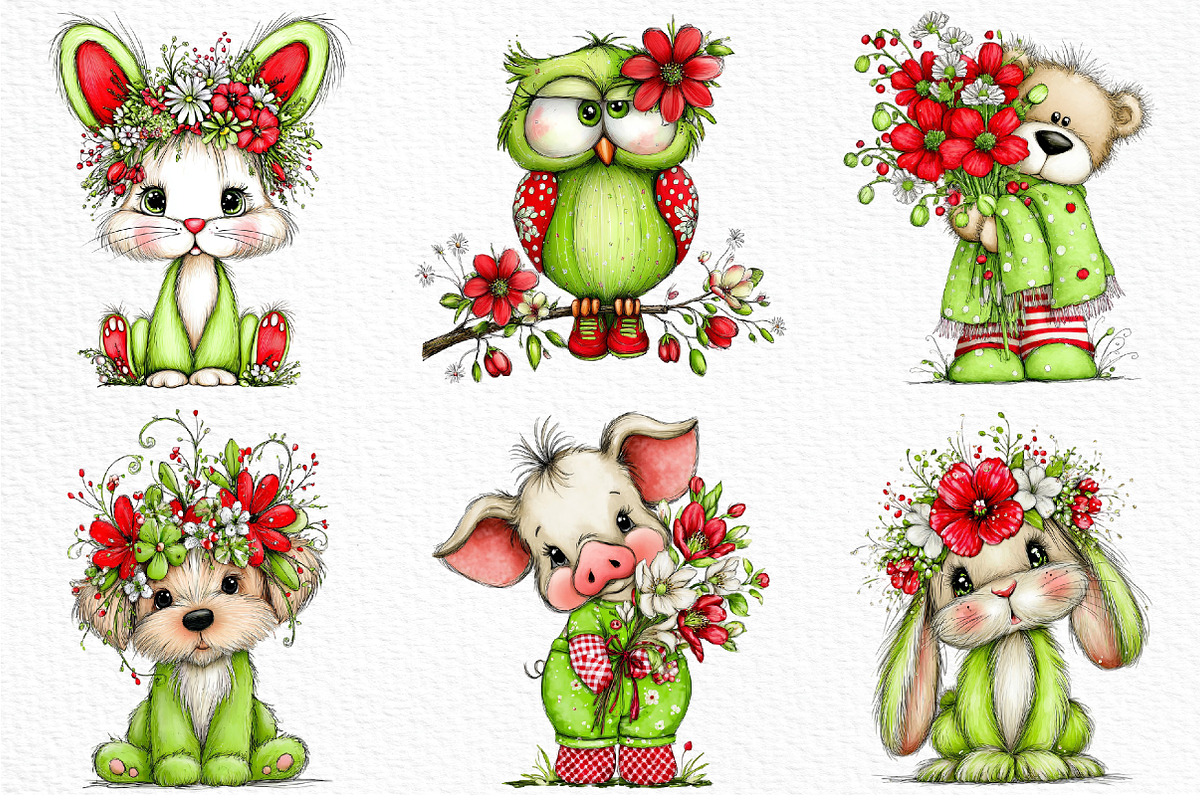 Whimsical Boho Spring Animals Png, an Illustration by Craft Nest (Photo 5 of 8)