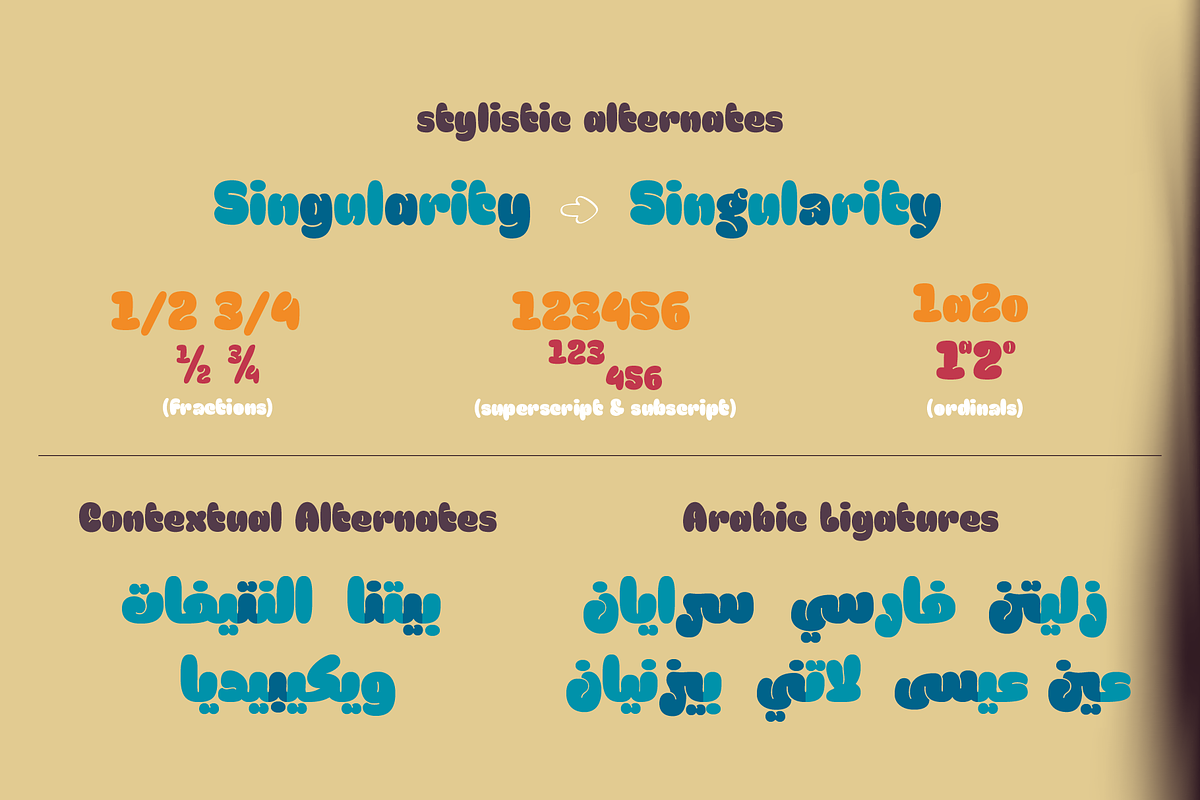 Meila Arabic - Cheerful Font Family, a Script Font by Namela Studio (Photo 4 of 7)