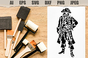 Stencils Pirate Captain, a Person Illustration by MARYCRAFTIRIA (Thumbnail 2 of 3)