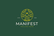 Manifest Abstract Tree Logo Design, a Branding & Logo Template by Signatoro (Thumbnail 1 of 3)