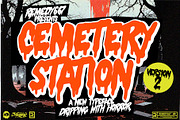 Cemetery Station, a Font by Remedy667 (Thumbnail 1 of 9)