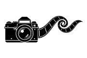 Vintage Camera Film Silhouette, an Object Illustration by yasushie (Thumbnail 23 of 31)
