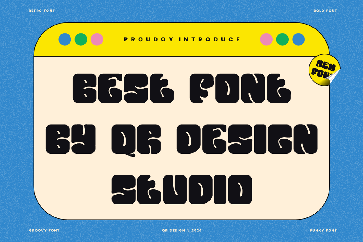 Snow Manz - Groovy & Funky Font, a Sans Serif Font by QR Design Studio (Photo 3 of 6)