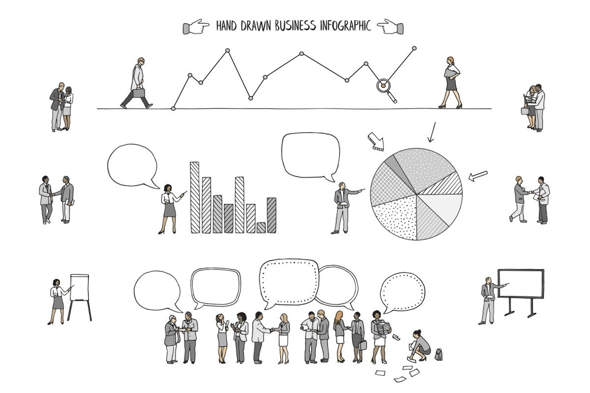Tiny Business People - Hand Drawn, a Person Illustration by Franzi draws (Photo 3 of 6)