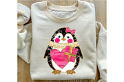 Glitter Christmas Penguin Clipart, an Illustration by OK Design (Thumbnail 6 of 6)