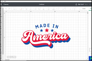 Made In America SVG-Patriotic Retro, an Object Graphic by BeeCraftR (Thumbnail 3 of 5)