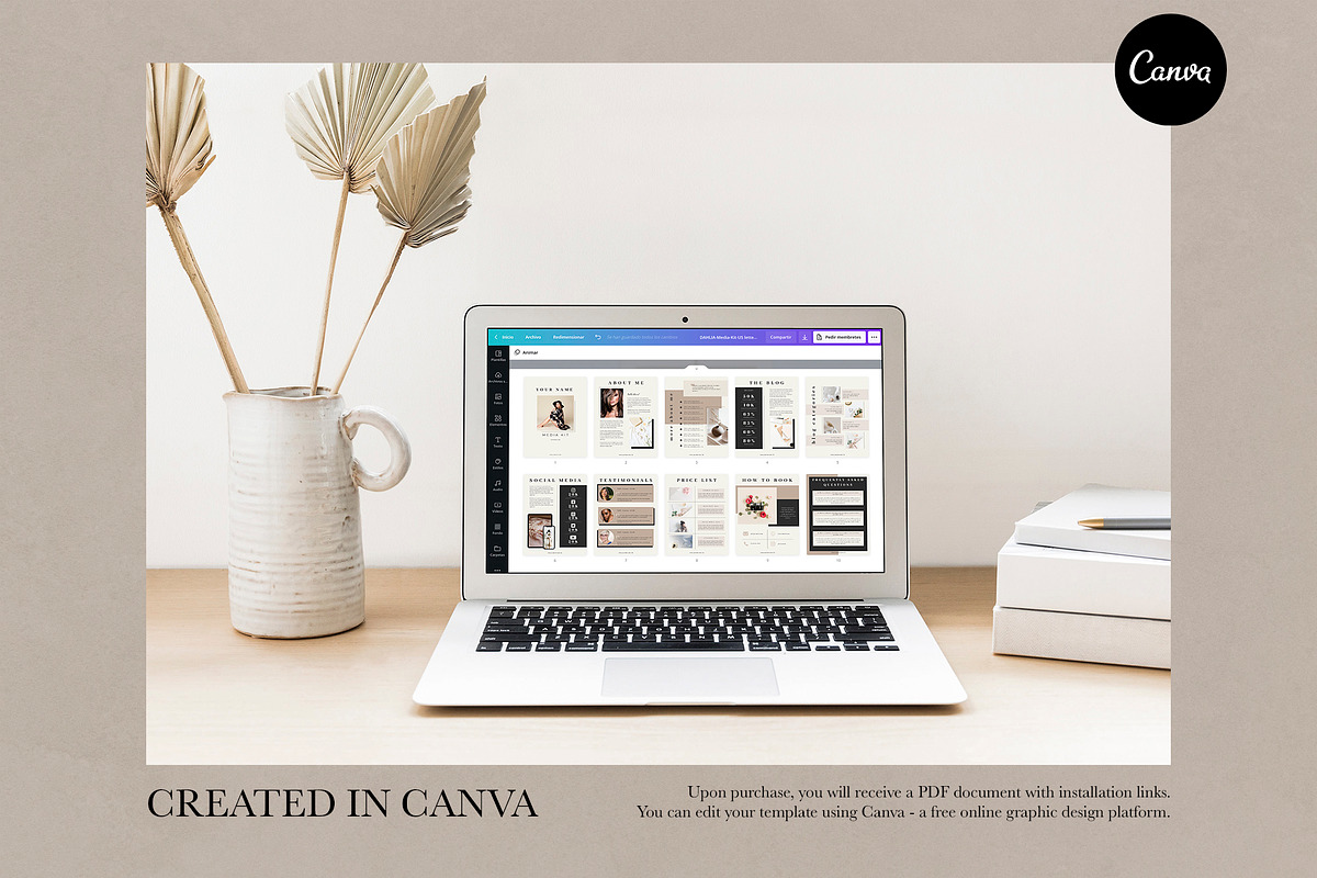 Media Kit Canva Template | DAHLIA, a Brochure Template by Studio Next (Photo 9 of 9)