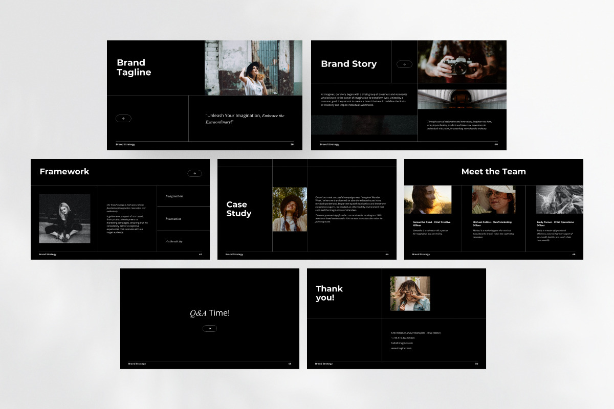 Brand Strategy Google Slides, a Presentation Template by Design18th (Photo 8 of 9)