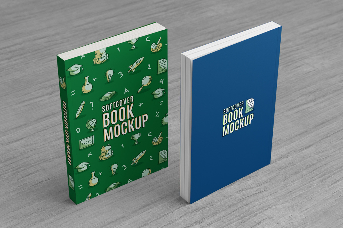 Softcover Book Mock-Up, a Print Template by MassDream (Photo 6 of 10)