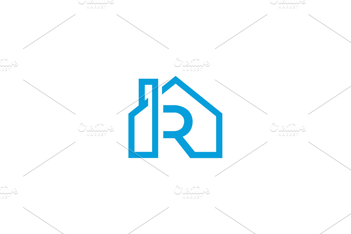 R Home Logo, a Branding & Logo Template by Creative_Graphic