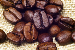 Roasted Coffee Beans Close-up Macro