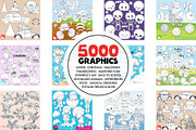5000 in 1 - Black lines Mega Bundle, an Illustration by PrettyBundles (Thumbnail 3 of 27)