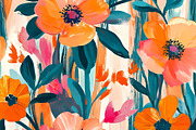 Summer Flower Digital Papers Digital, a Pattern Graphic by BusyDaydesign (Thumbnail 4 of 9)