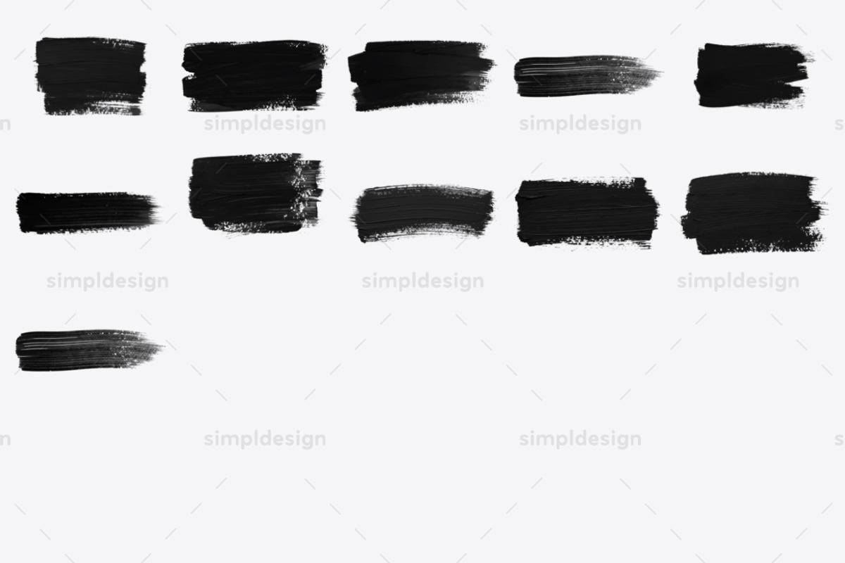 31 Paint Smear Photoshop Brushes, a Brush Add-On by SimplDesign (Photo 3 of 3)