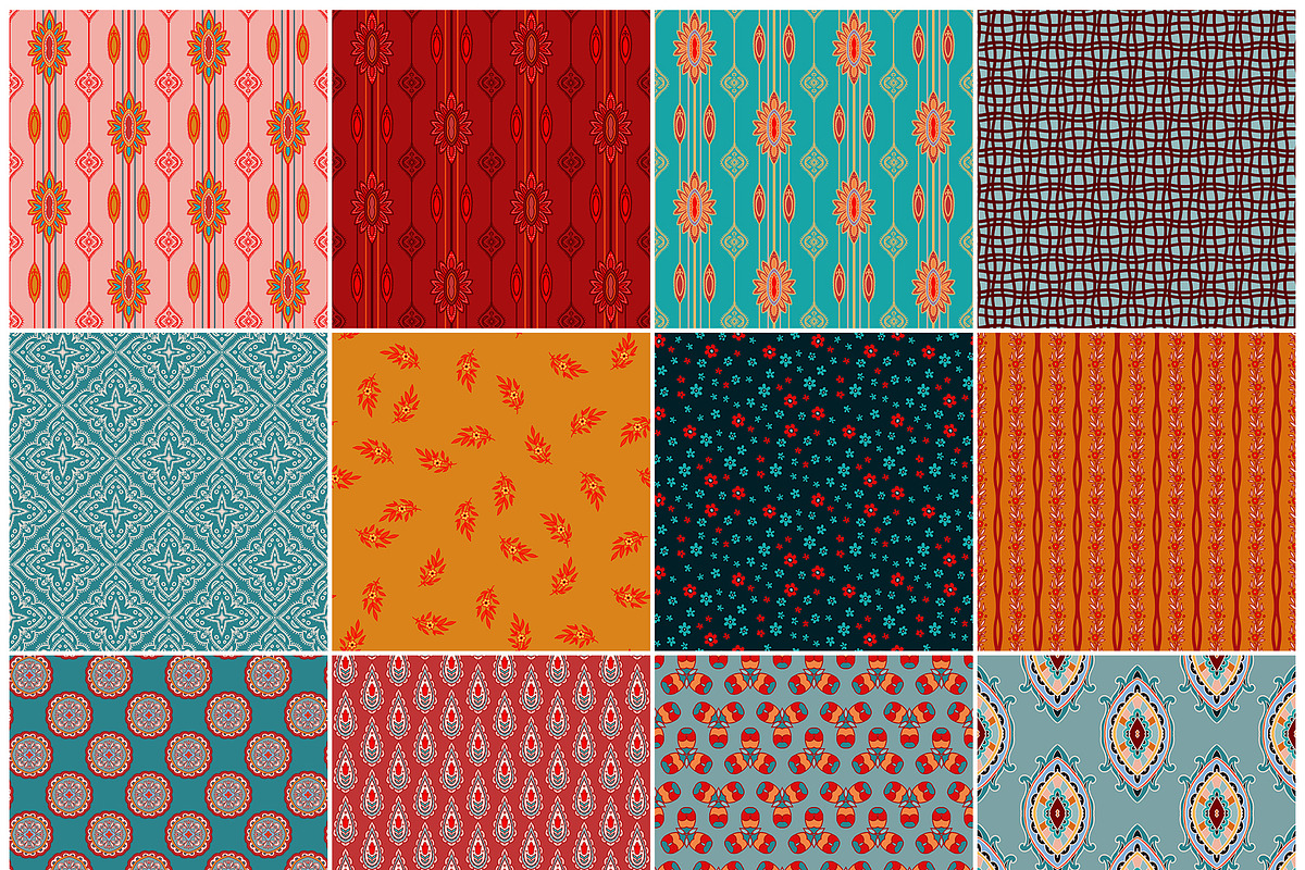 Vintage Boho & Folk Patterns, a Pattern Graphic by Sonulkaster (Photo 4 of 12)