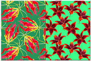 Tropical Flowers Patterns