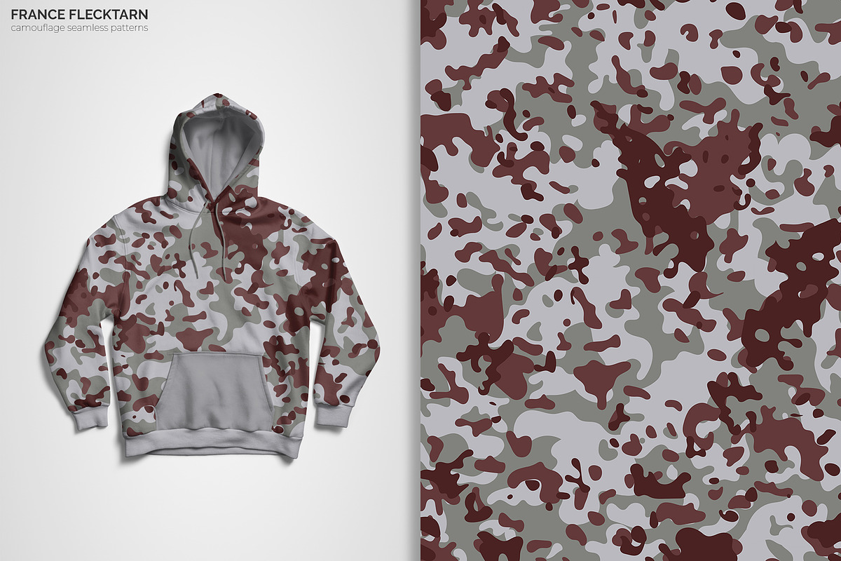 France Flecktarn Camouflage Patterns, a Pattern Graphic by 3Y_Design (Photo 4 of 5)
