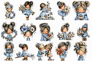 Christmas flowers-and-girls, an Illustration by cherrydesign (Thumbnail 2 of 3)
