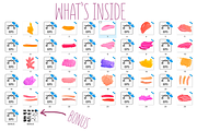 Painterly brush strokes, a Templates & Theme by Ksusha shop (Thumbnail 2 of 8)