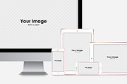 Responsive Screen Simple Mockups Set, an iPhone Mockup by tamiq (Thumbnail 7 of 7)