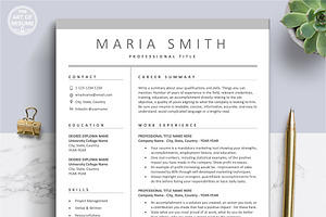 Executive Resume CV Template Formats
