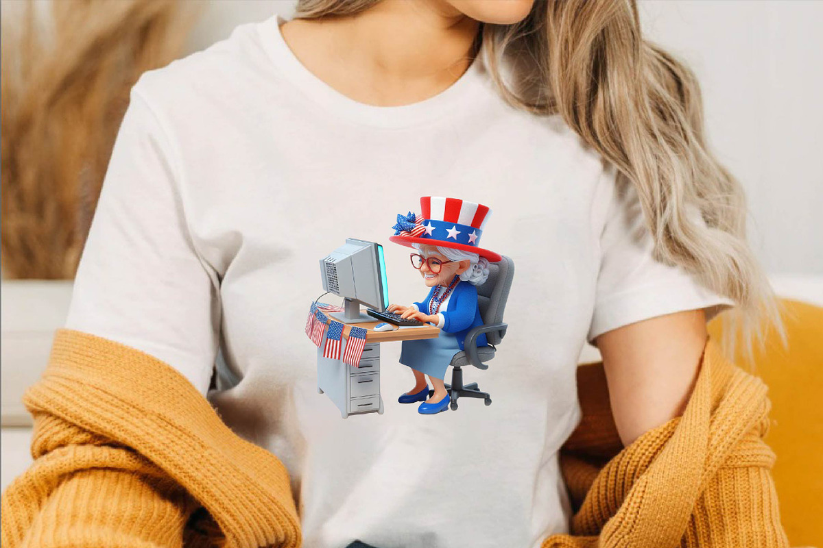 4th of July Grand Ma Sublimation Cli, an Illustration by SVGArt (Photo 5 of 8)