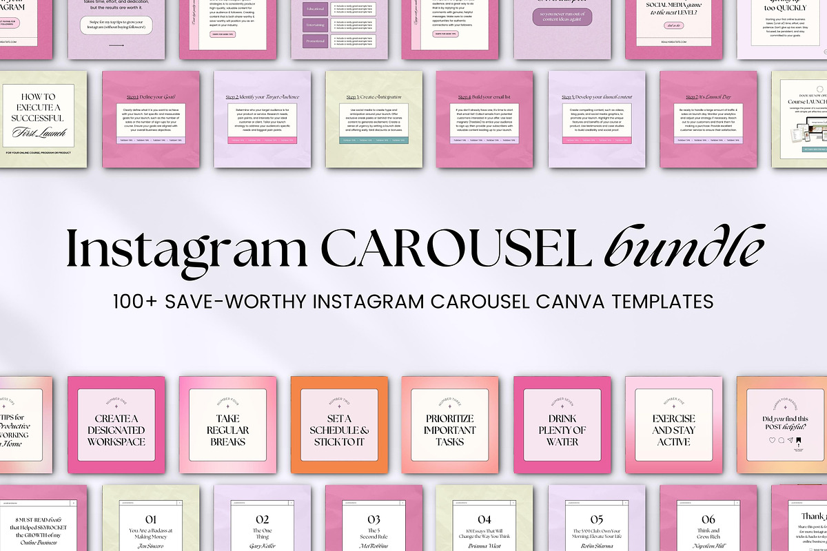 Instagram Carousel Templates Canva, a Social Media Template by Fallon Gerst (Photo 3 of 19)