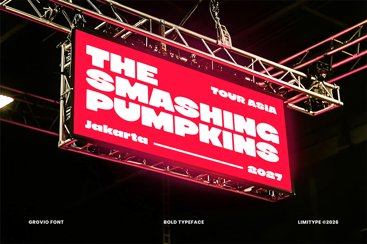 Grovio - Bold Dsiplay Font, a Sans Serif Font by limitype (Photo 10 of 12)