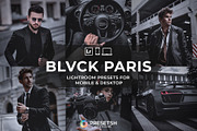 Black Paris Lightroom Presets, an Action Add-On by Presetsh.com (Thumbnail 1 of 12)