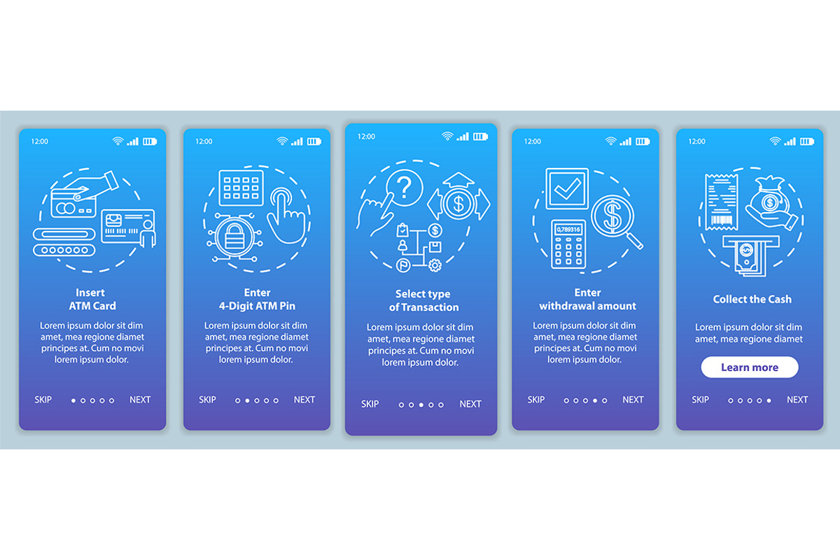 Payment systems mobile app screen, a Templates & Theme by IMG Visuals