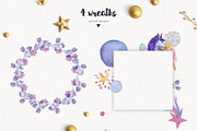 Unicorn objects and patterns set, an Object Illustration by likorbut (Thumbnail 4 of 4)