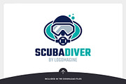 Scuba Diver Logo Template, a Branding & Logo Template by LOGOMAGINE (Thumbnail 6 of 16)