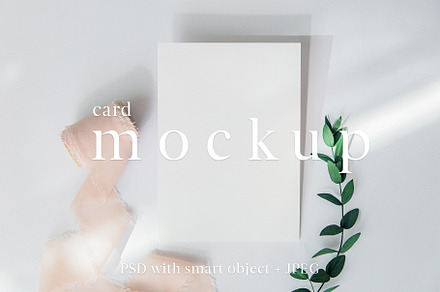 Wedding 5x7 Stationery Card Mockup