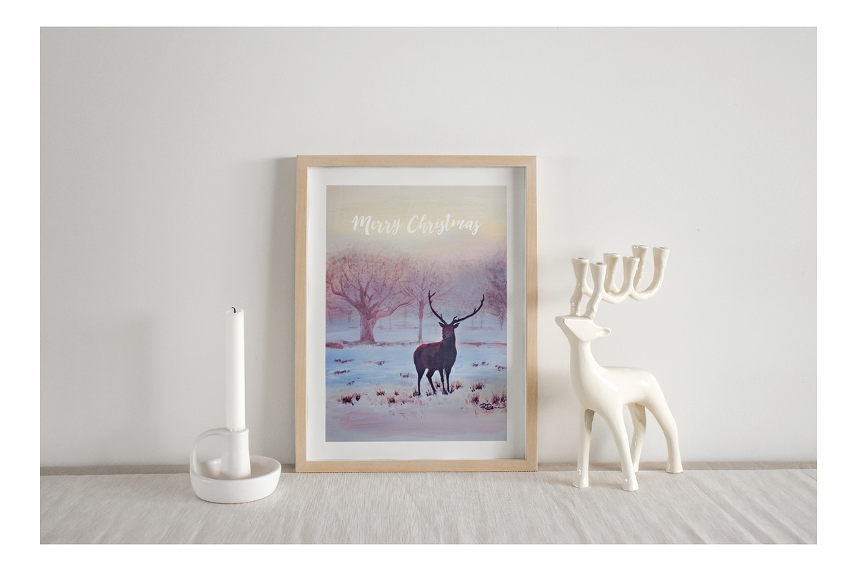 Christmas Frame Mockup Bundle, a Household Mockup by Saguaro Digital (Photo 7 of 8)
