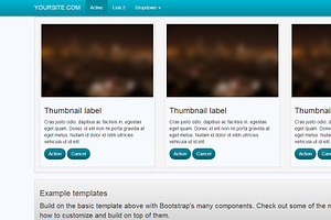 Bootstrap 3.0. Classic Blue Theme