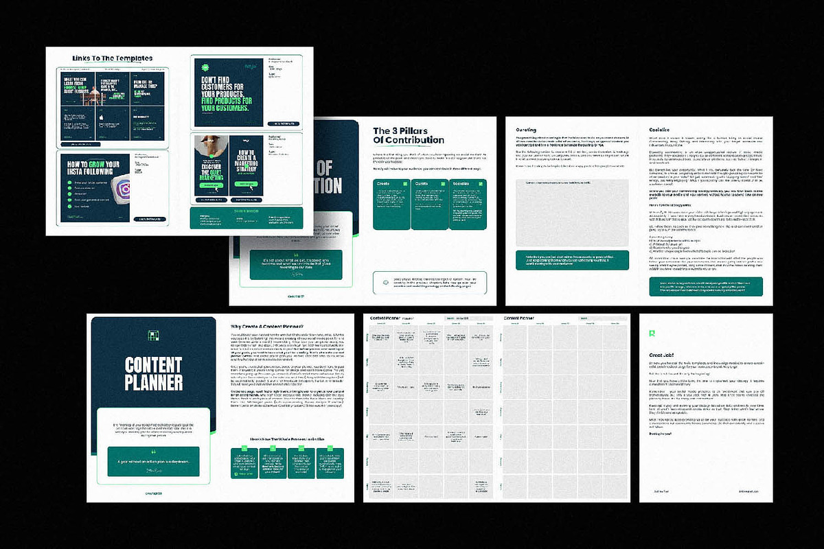 Social Media Strategy Workbook CANVA, a Templates & Theme by AndrewPixel (Photo 7 of 9)