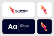 Gradient Modern Humming Bird Logo, a Branding & Logo Template by Artnivora.Std (Thumbnail 2 of 4)