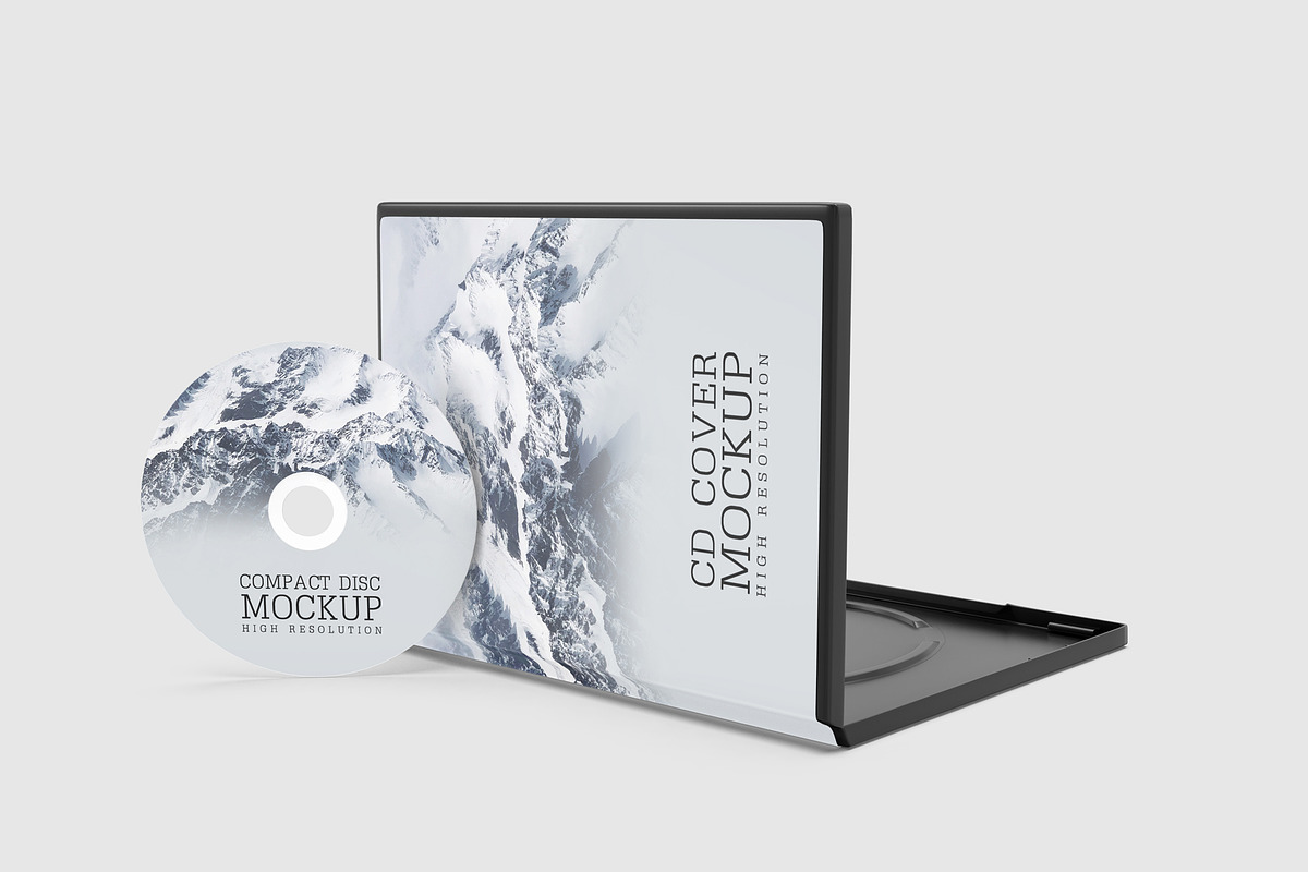 CD & Cover Mockup, a Product Mockup by ZAAS (Photo 7 of 17)