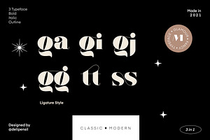 Mogia - Modern Classic Typeface