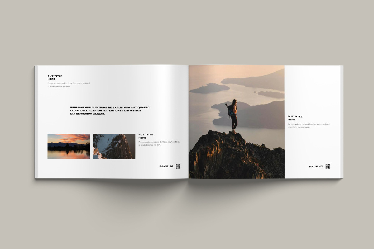 Photo Book Landscape Layout, a Brochure Template by Pixelpick (Photo 9 of 11)