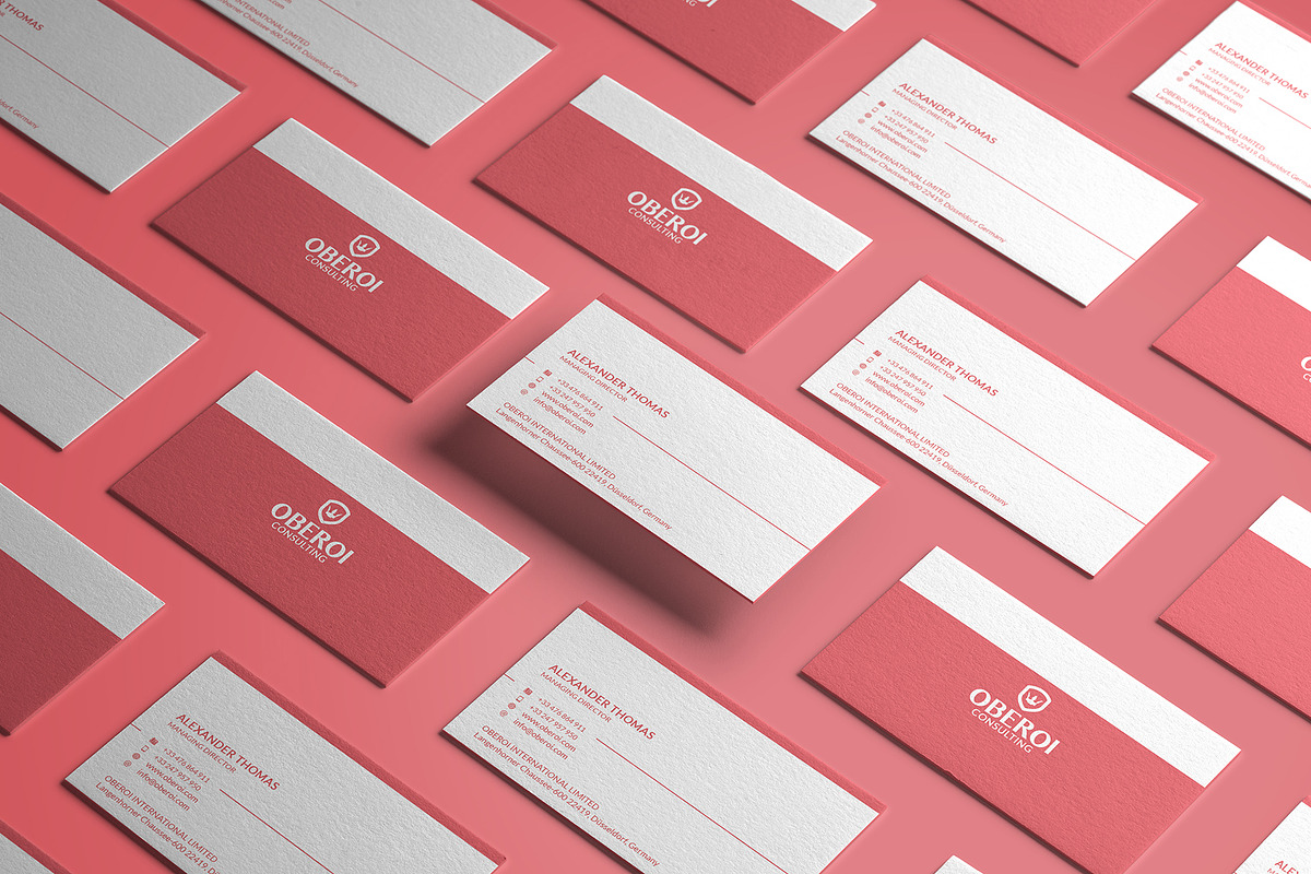 Red And White Business Card, a Business Card Template by Marvel (Photo 2 of 5)