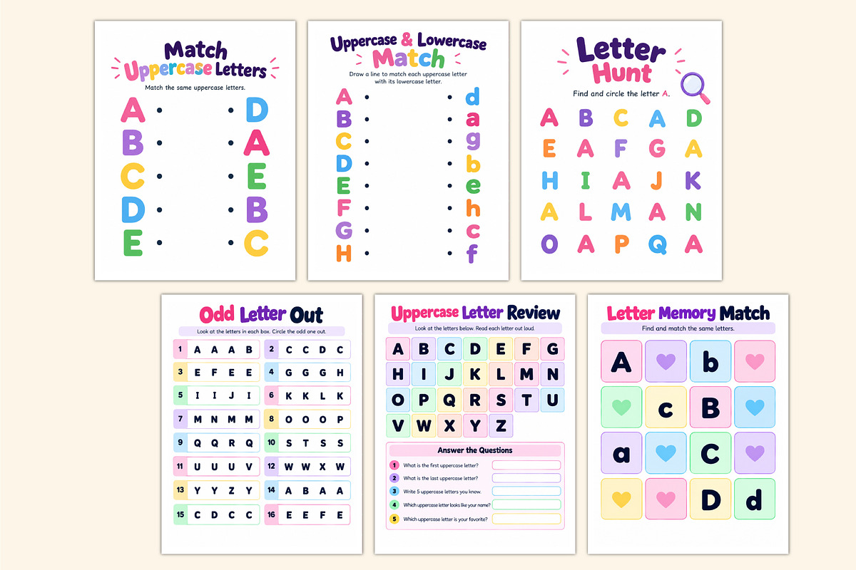 Letter Recognition Activities, a Stationery Template by Shumaya (Photo 3 of 5)